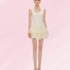 Ivory Bloom Mini Dress