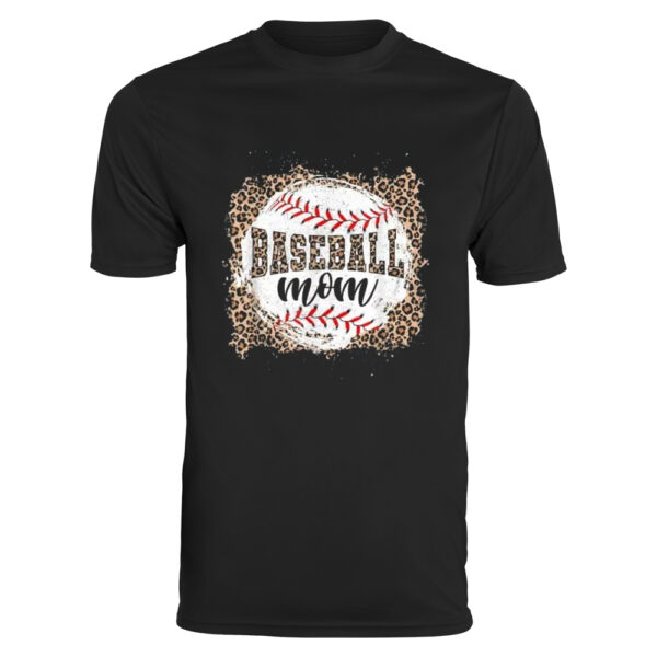 Leopard Print Baseball Mom Graphic T-Shirt HT108