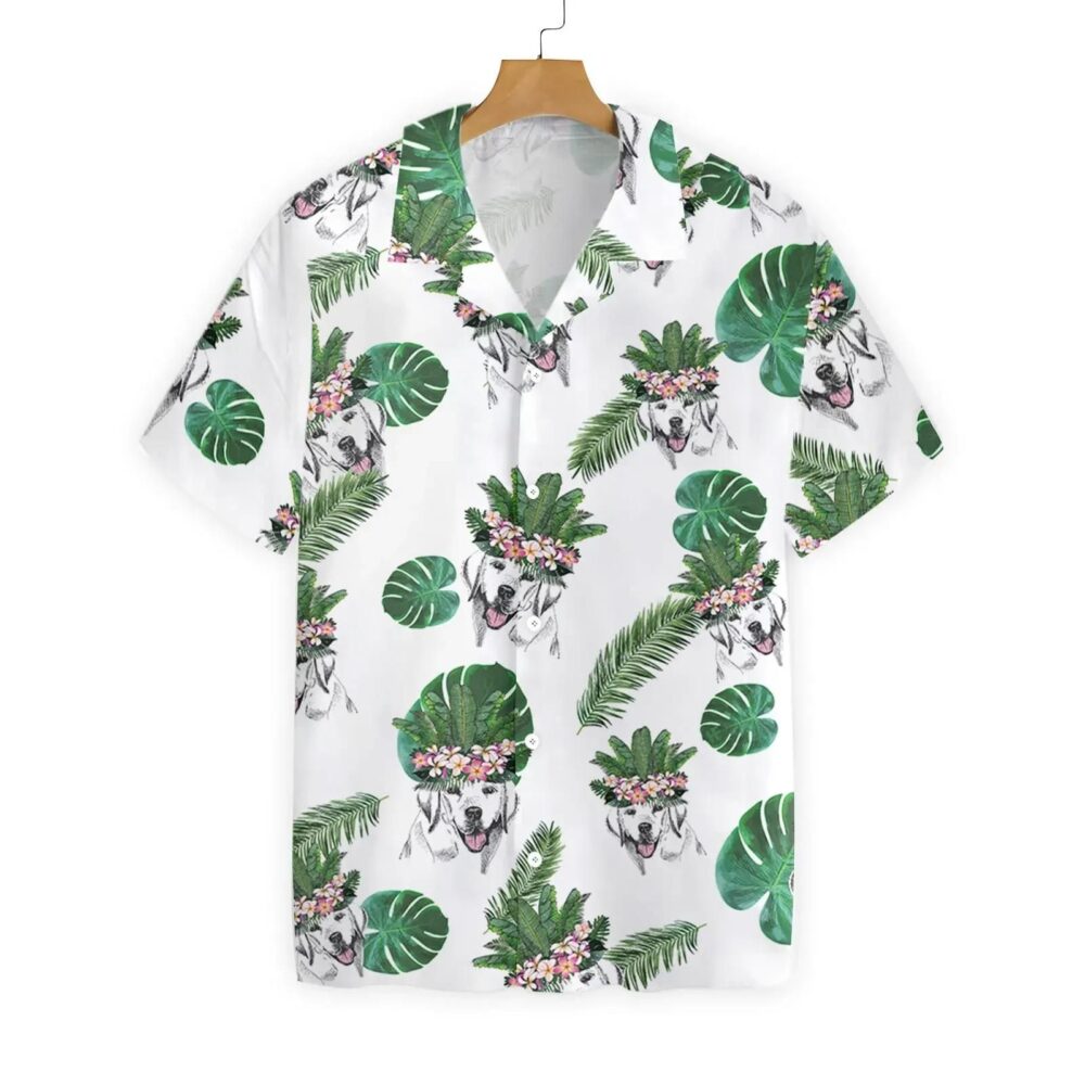 Dog with Tropical Crown Hawaiian Shirt HT066
